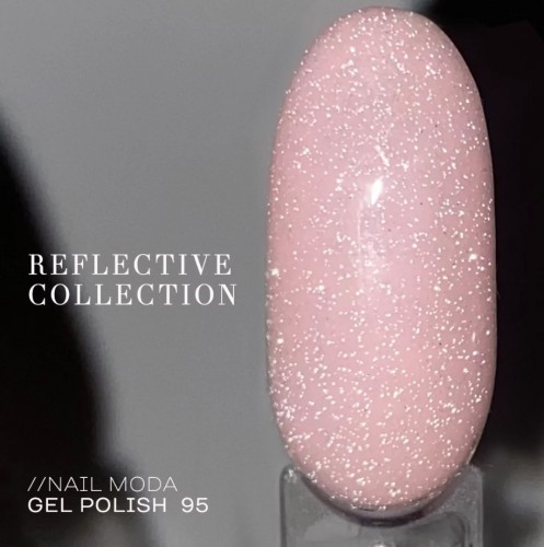 Гель лак NAIL MODA gel polish № 95 светоотражающий, 10мл