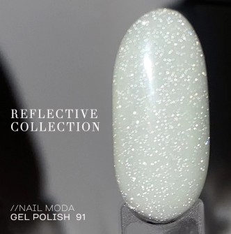 Гель лак NAIL MODA gel polish № 91 светоотражающий, 10мл