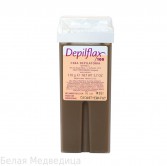 Воск Depilflax Шоколад натуральный широкий ролик в картридже 