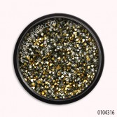 Кристальные стразы темно-золотые/Crystal rhinestones dark gold размер 1.1-1.5