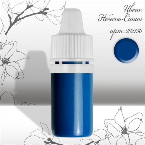 Краска для дизайна ногтей цвет Небесно-Синий 10 гр